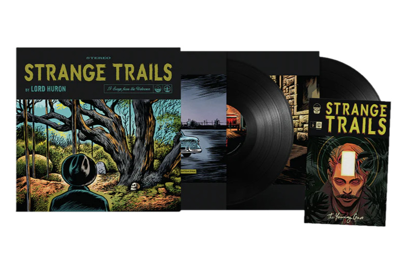 LORD HURON - Strange Trails - 10th Anniversary 2XLP Black Vinyl Comic Sealed NEW