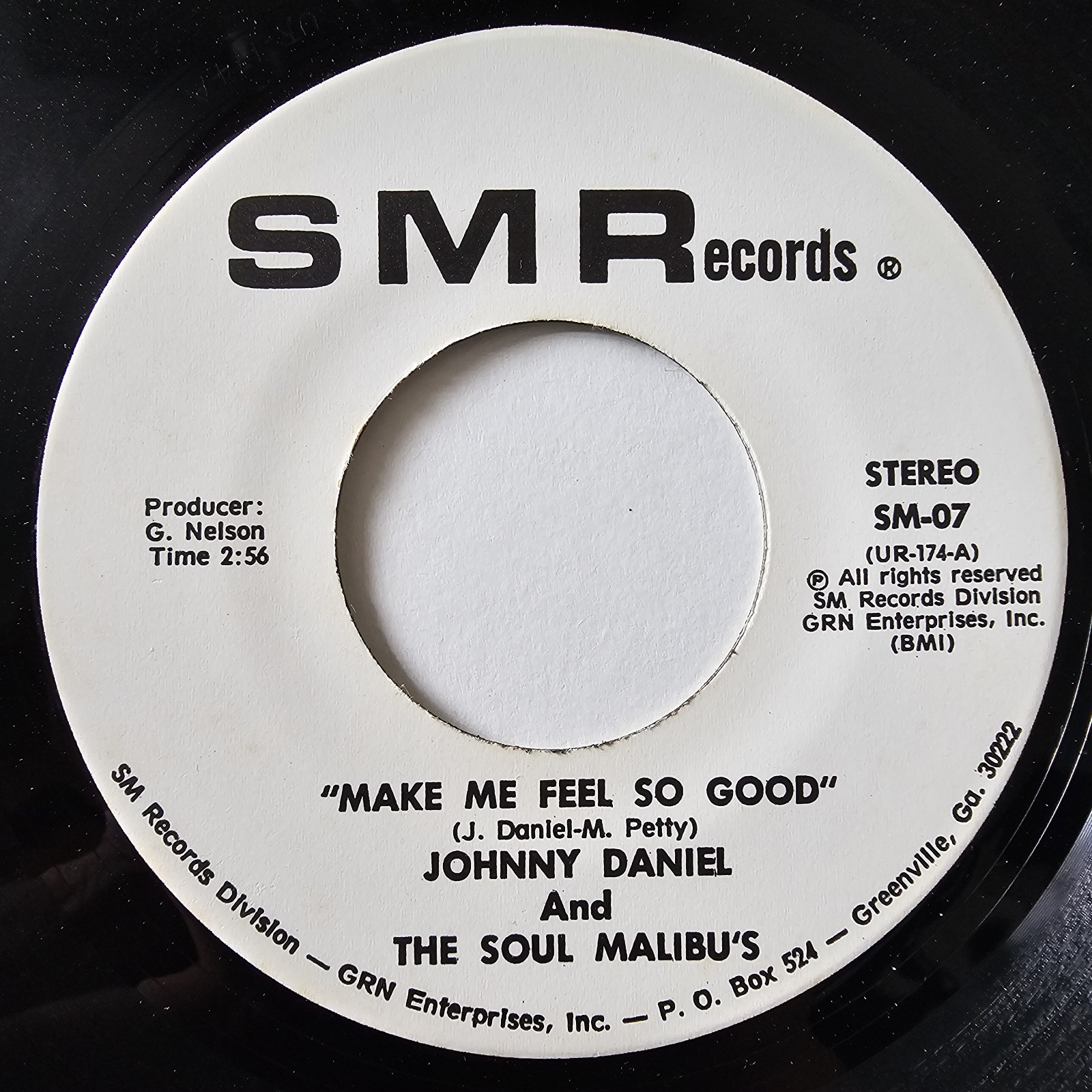 Johnny Daniel Make Me Feel So Good SMR R&B Northern Soul Record - REF 72