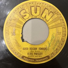 Elvis Presley Good Rockin' Tonight/I Don't Care If The Sun 