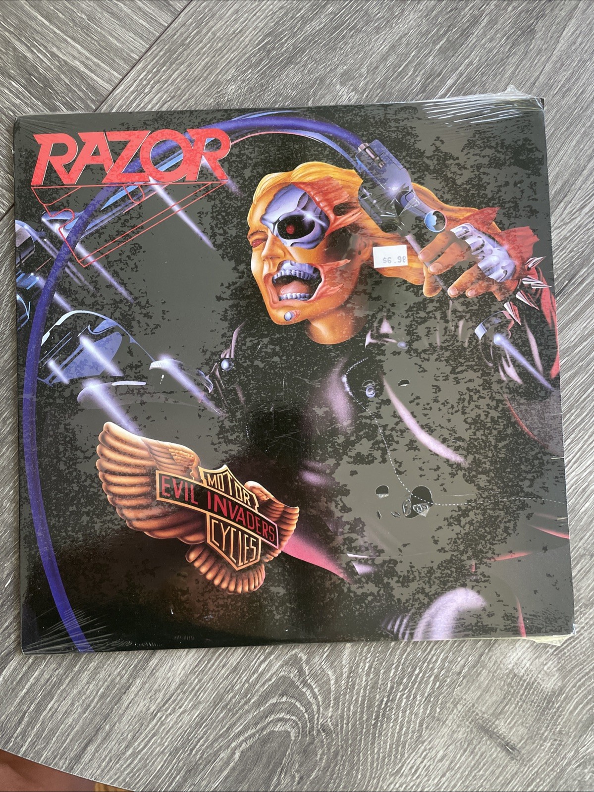 Vtg 1985 RAZOR Album EVIL INVADERS Lp 1ST PRESSING Vinyl