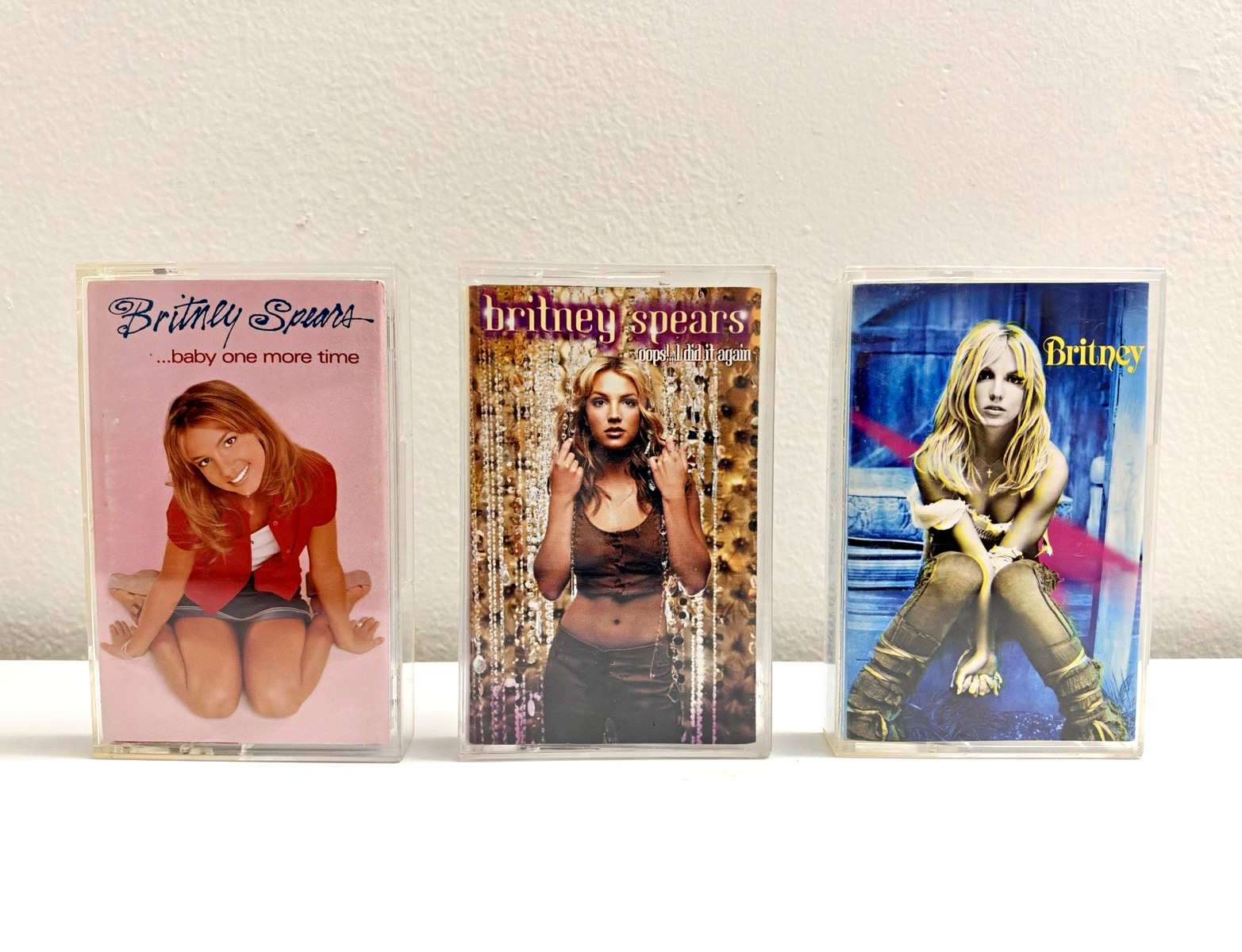 Britney Spears Cassette Lot of 3: ...Baby One More Time, Oops , Britney (Jive)