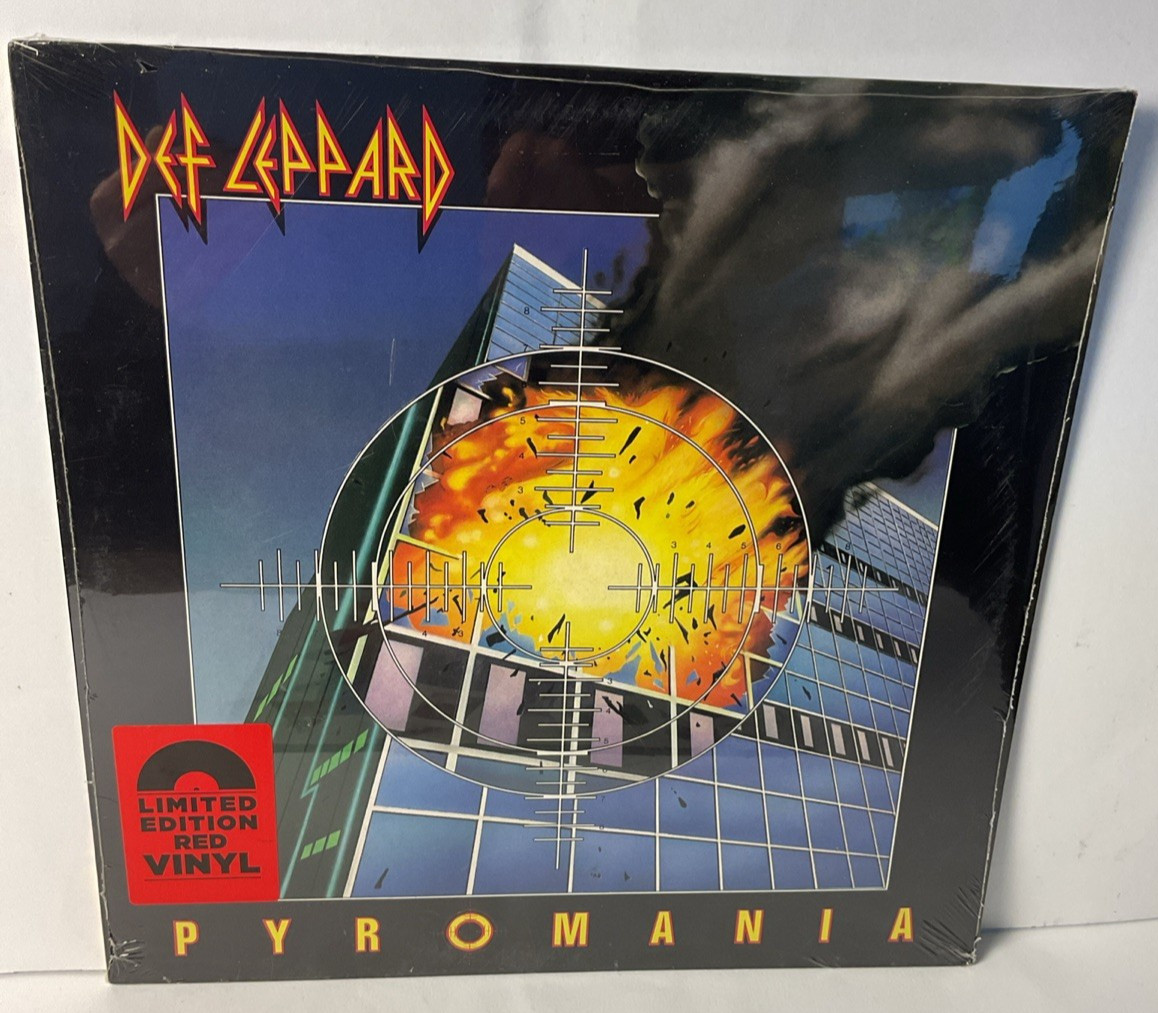 Pyromania by Def Leppard (Limited Edition Red LP Vinyl, 2018) OOP Rare
