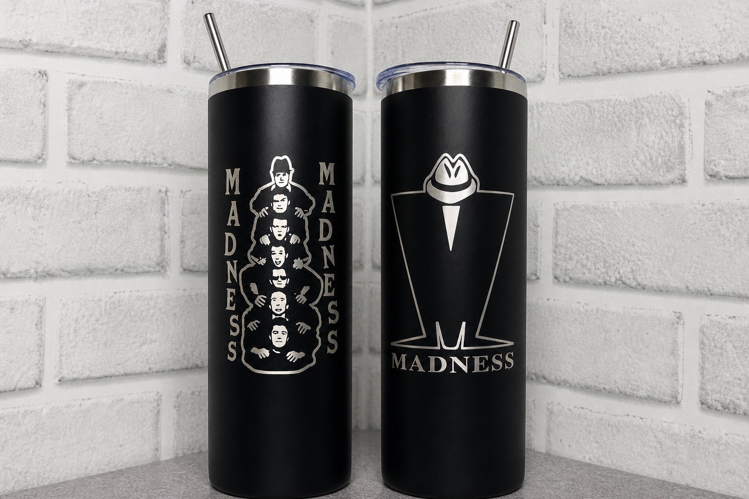 Madness Nutty Boys - Ska Laser Engraved 20 oz Stainless Steel Tumbler Mug