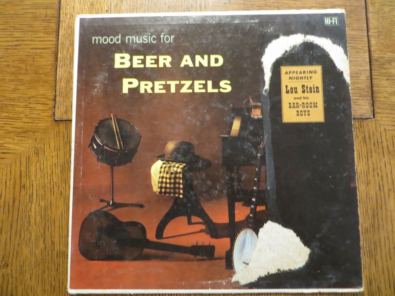 Lou Stein & His Bar-Room Boys – Mood Music For Beer And Pretzels - 1957 LP VG+/G