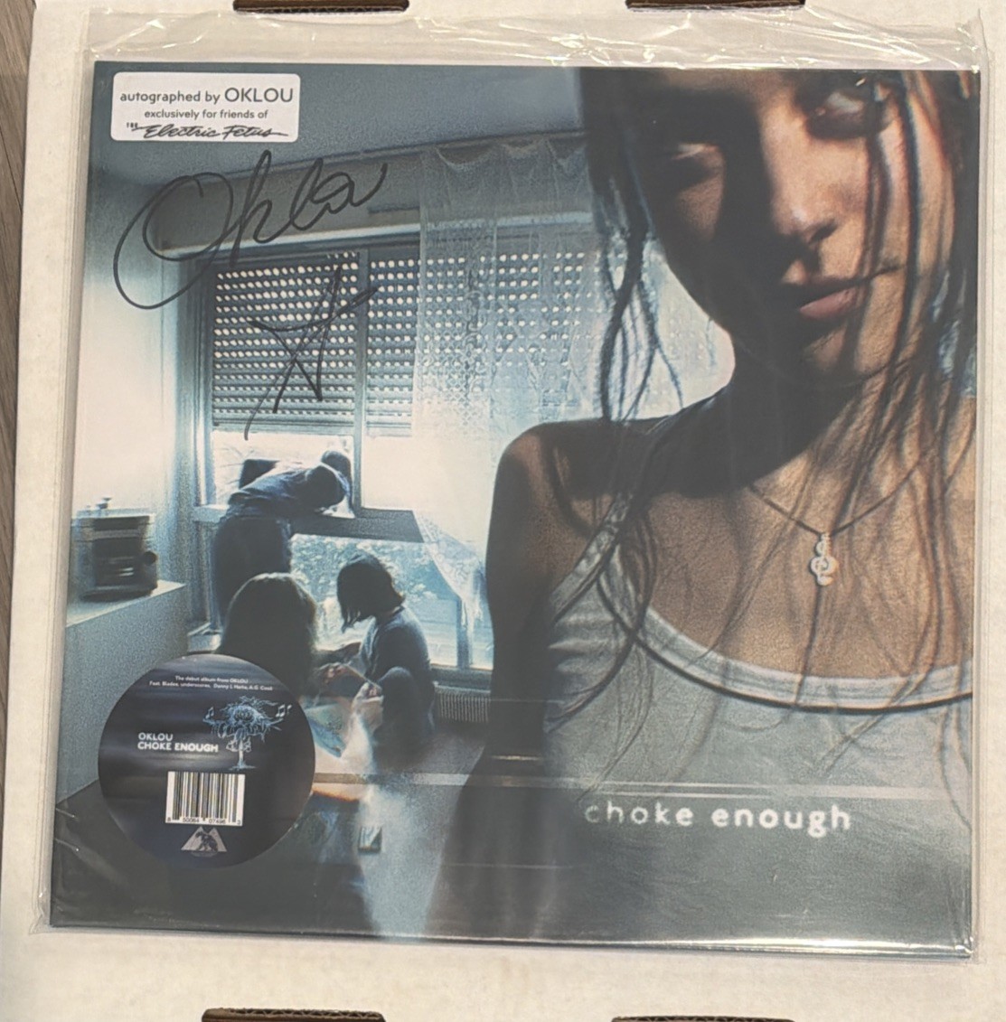 OKLOU - CHOKE ENOUGH - SIGNED Cover VINYL LP Brand New In Hand Ships Now