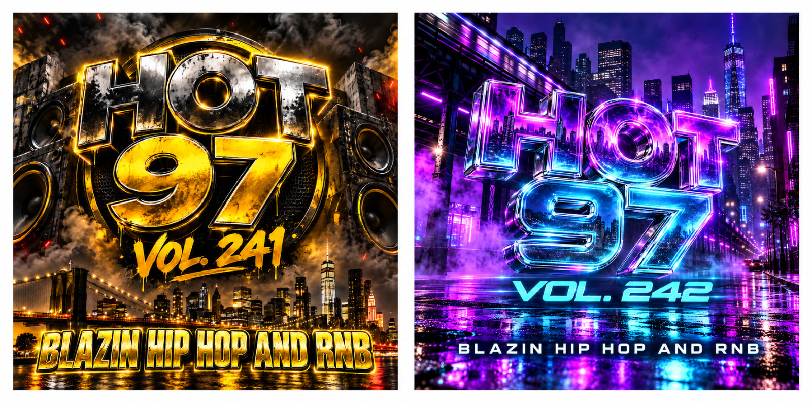 Hot 97 Vol. 241 & 242 Bundle – 2 CDs – Hip Hop & R&B Mixtapes - FAST SHIPPING