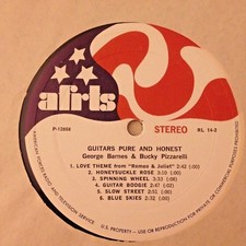 RADIO SHOW:AFN RL14-2 TONY MOTTOLA 'WARM FEELINGS & BARNES/PIZARELLI 'GUITARS' picture