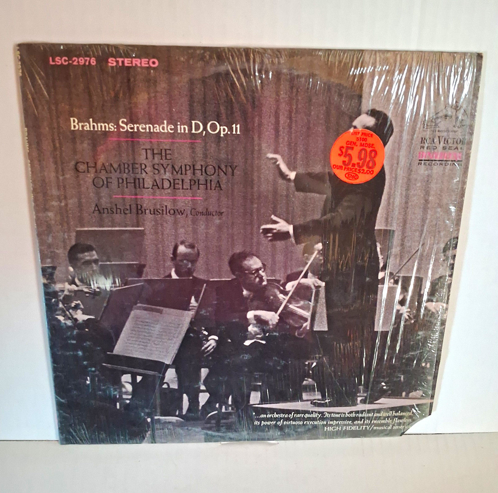 RCA Red Seal Brahms Serenade in D Op. 11 12\