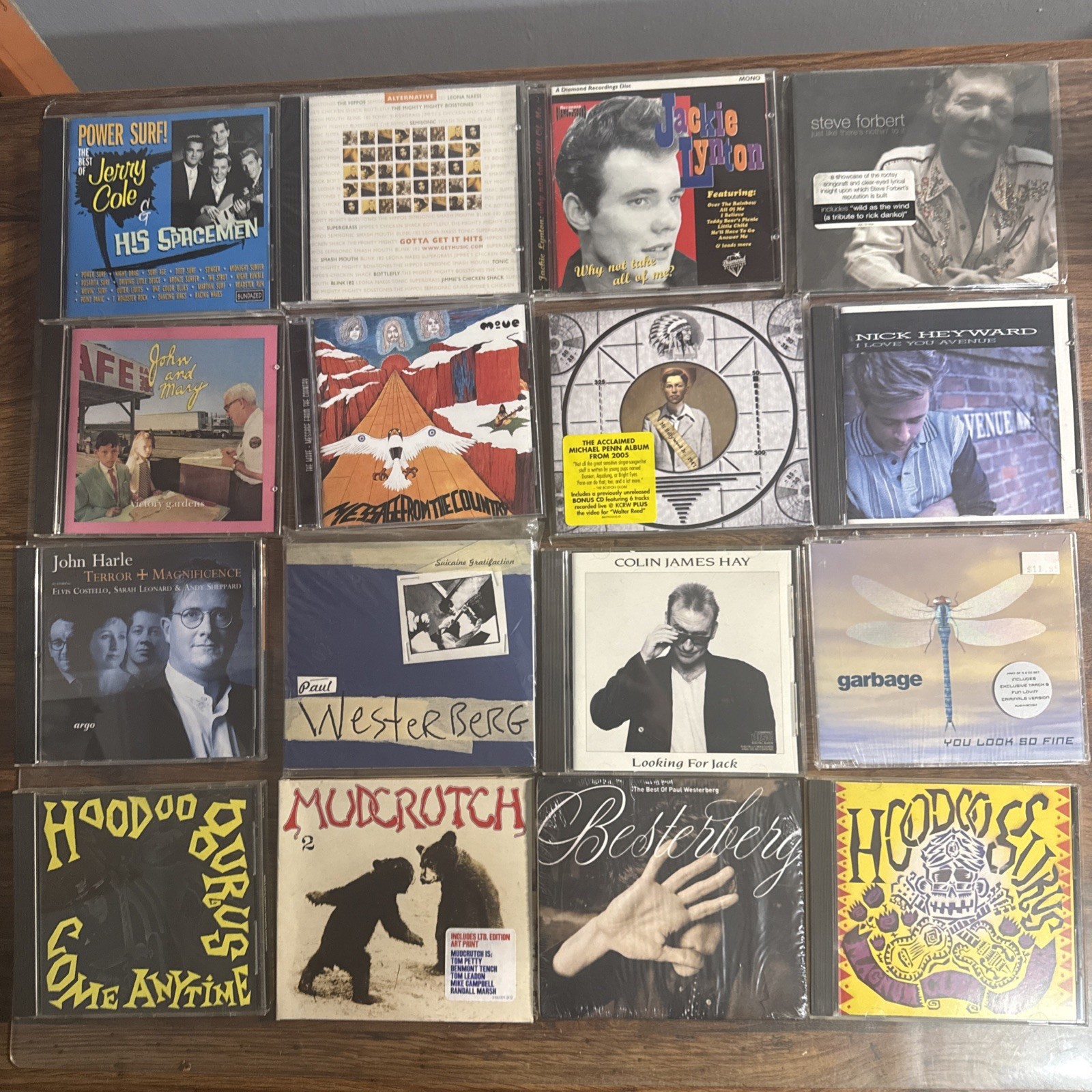 Rock & Alt. Rock CD lot of 16 albums - Garbage, Steve Forbert, MudCutch, used 