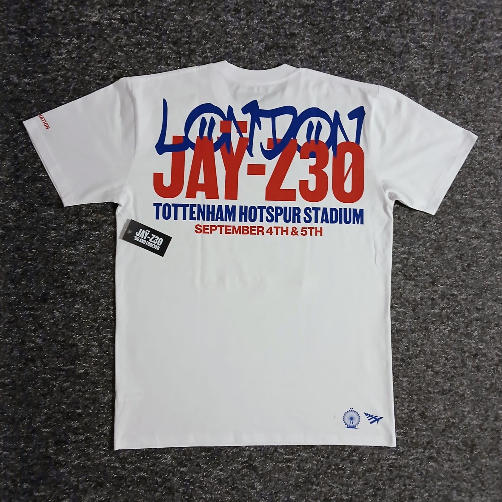 Jay-Z - Official JAY-Z30 T-Shirt (L) London Tottenham Hotspur Stadium - 4th Sept
