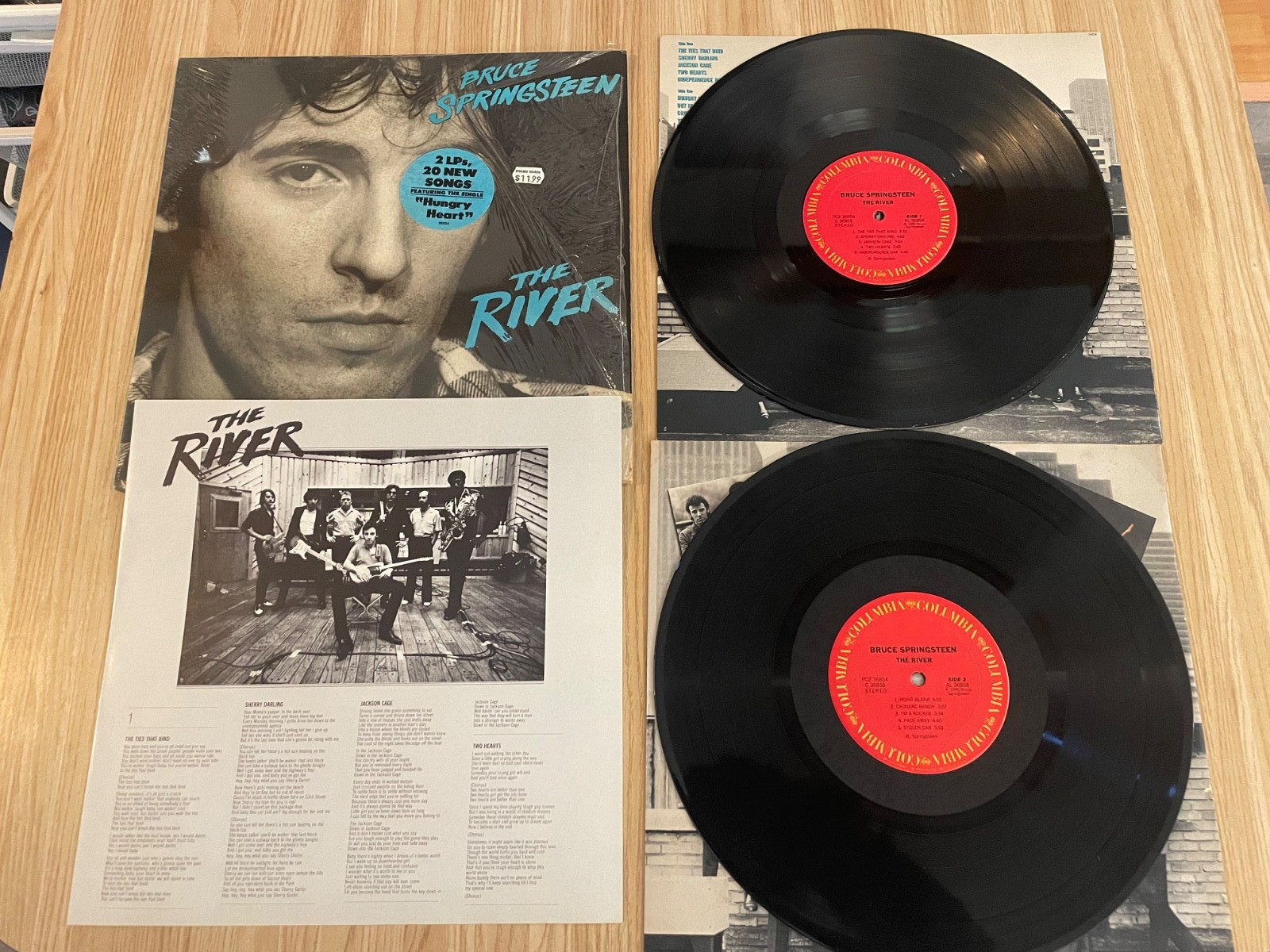 Bruce Springsteen The River 1980 2LP In Shrink W/ Hype/Inners/Lyrics Tested VG+