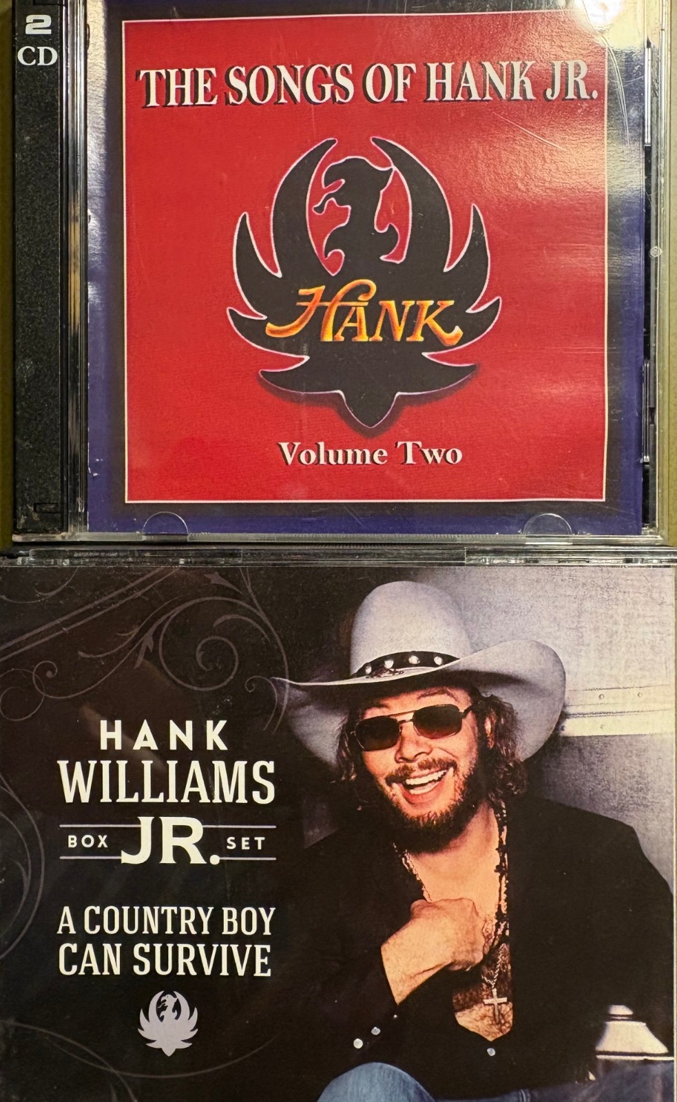 Hank Williams Jr.  RARE OOP COUNTRY BOY CAN SURVIVE 4-CD BOX AND BONUS 2-CD SET