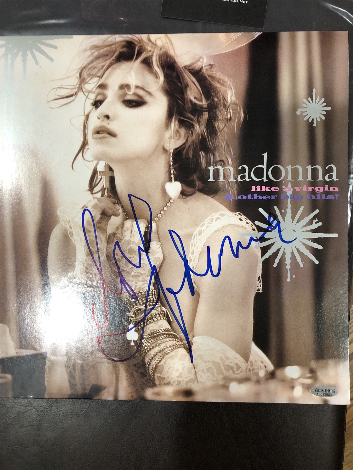 MADONNA 1984 LIKE A VIRGIN & OTHER BIG HITS Signed By Madonna RAREComes W COA
