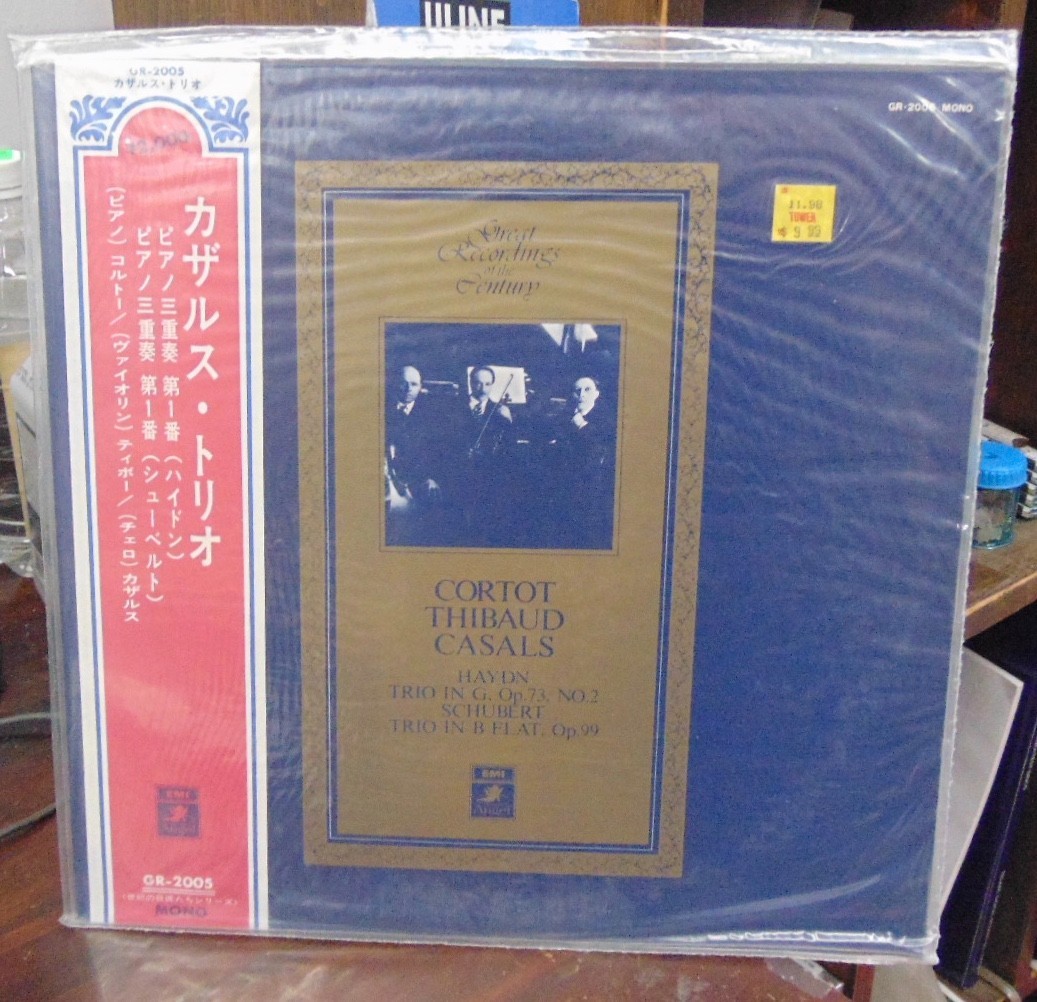 Haydn & Schubert: Trios - CORTOT, THIBAUD, CASALS (GROTC) / Japanese / M/M LP