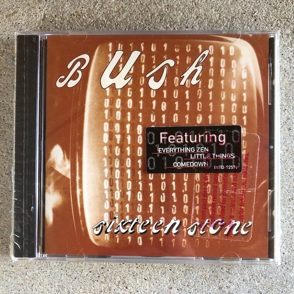 Vtg New Sealed 1994 BUSH Band Sixteen Stone CD
