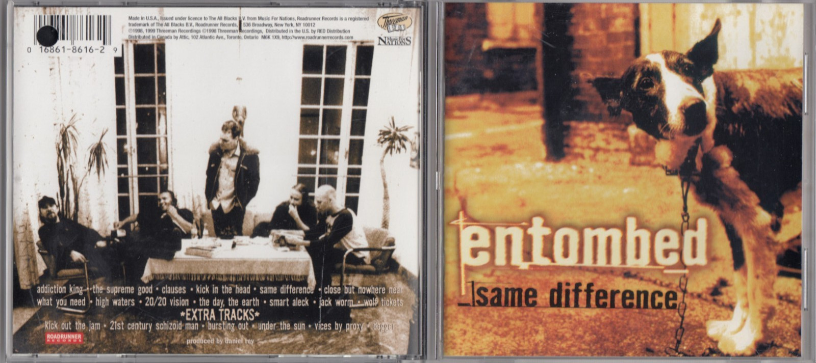 Entombed - Same Difference (CD, Sep-1999, Roadrunner Records)