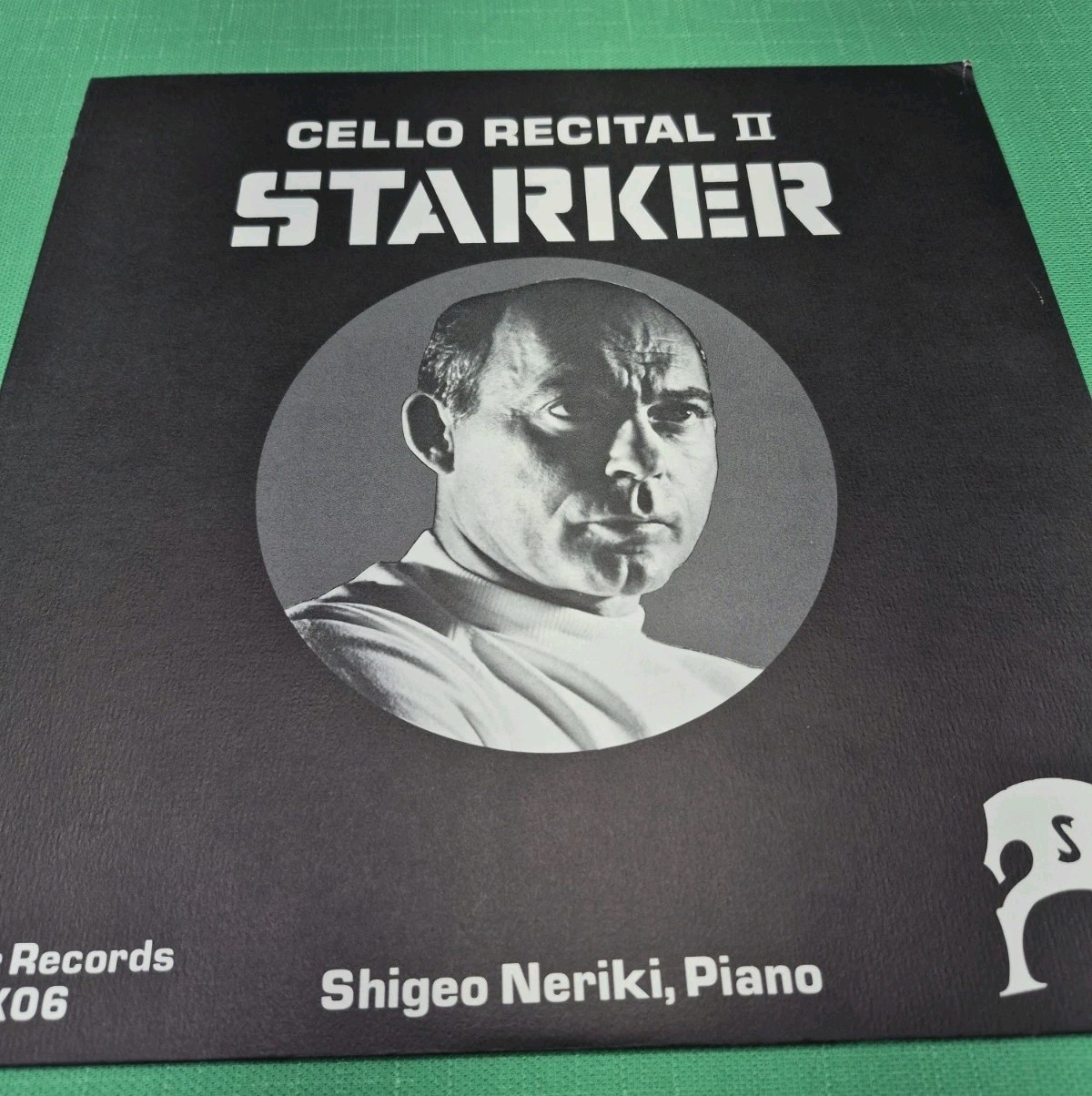 Signed JANOS STARKER / SHIGEO NERIKI / HANDEL Cello Recital II STAR RECORDS