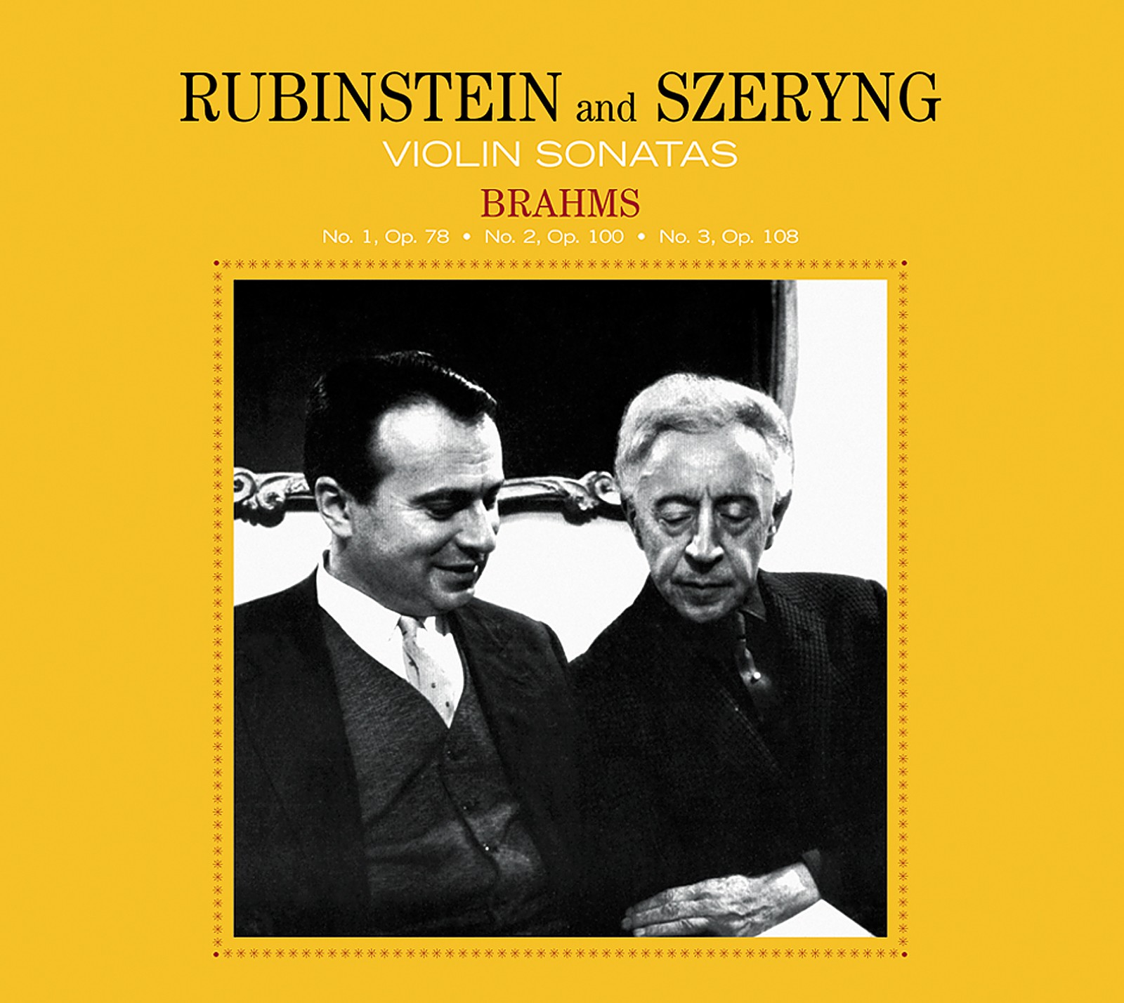 Artur Rubinstein & Henryk Szeryng - Brahms Violin Sonatas (CD)