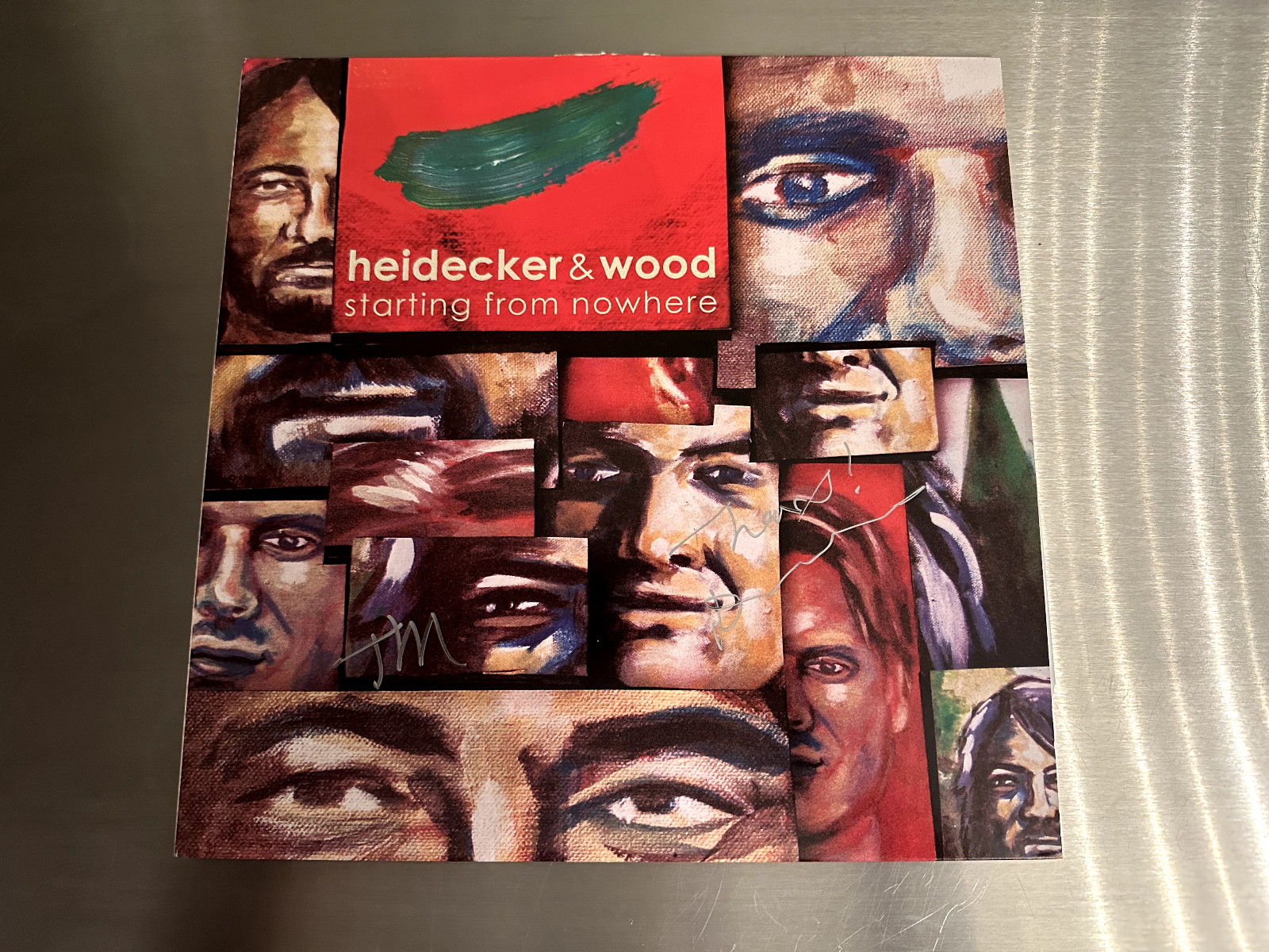 Heidecker and Wood starting from nowhere signed album