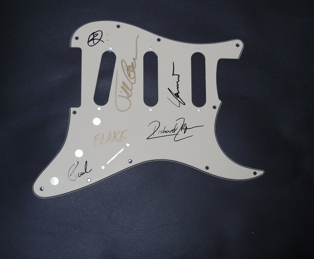 RAMMSTEIN signed Electric Guitar Scratch Plate Du Hust COA
