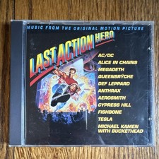 Last Action Hero Soundtrack CD 1993 AC/DC Alice in Chains Anthrax Megadeth Tesla picture