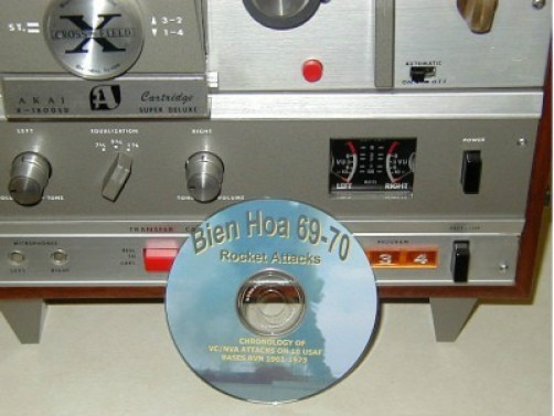 AUTHENTIC VIETNAM WAR ROCKET ATTACKS BIEN HOA 69-70 & DOCUMENTS ON CD IN A CASE