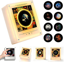 Music Refrigerator Magnets with NFC Records Player Set, Include 9 Programmable R picture
