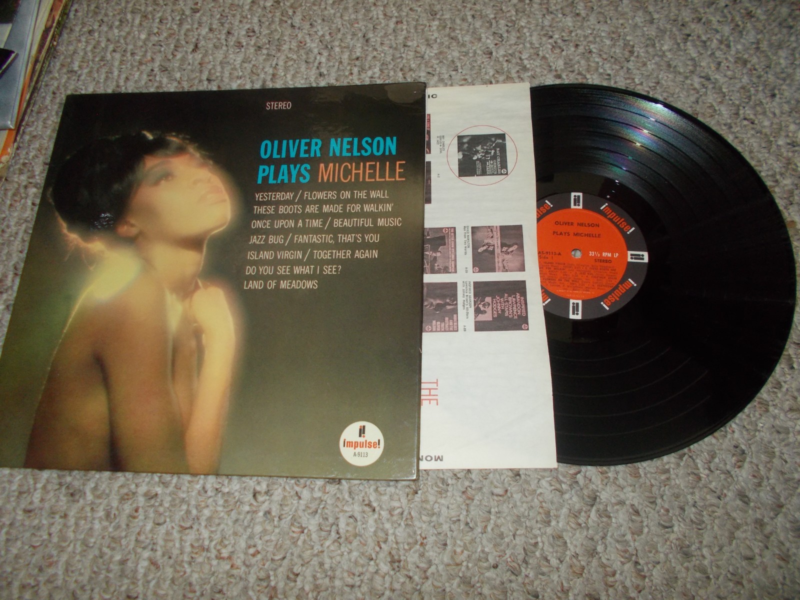 OLIVER NELSON MICHELLE ORG JAZZ LP ON IMPULSE STEREO NM VAN GELDER