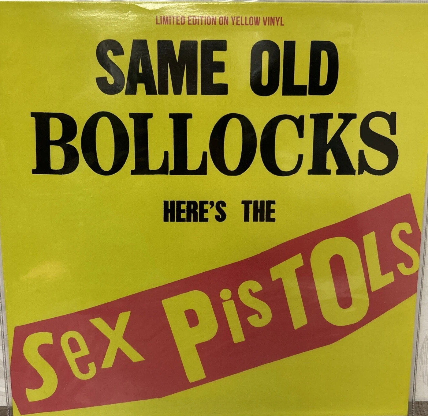 Sex Pistols Same Old Bollocks SANTIAGO CHILE 7/12/96 LTD Ed Yellow COLORED Vinyl