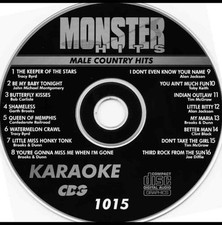 MALE COUNTRY KARAOKE CDG DISC MONSTER HITS MH1015 CD MUSIC SONGS CD+G   picture