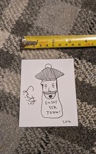 Scott Hutchison of  Frightened Rabbit/Owl John Original Drawing 2014 Very Rare  picture