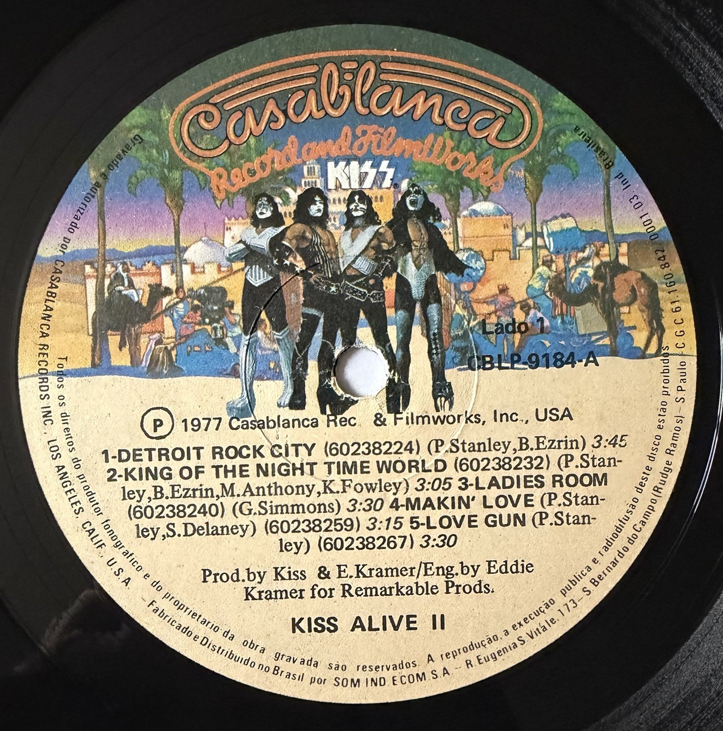 KISS Alive II 1977 BRAZIL 2LP CBLP 9184/9185 Casablanca Rare Brazilian Pressing