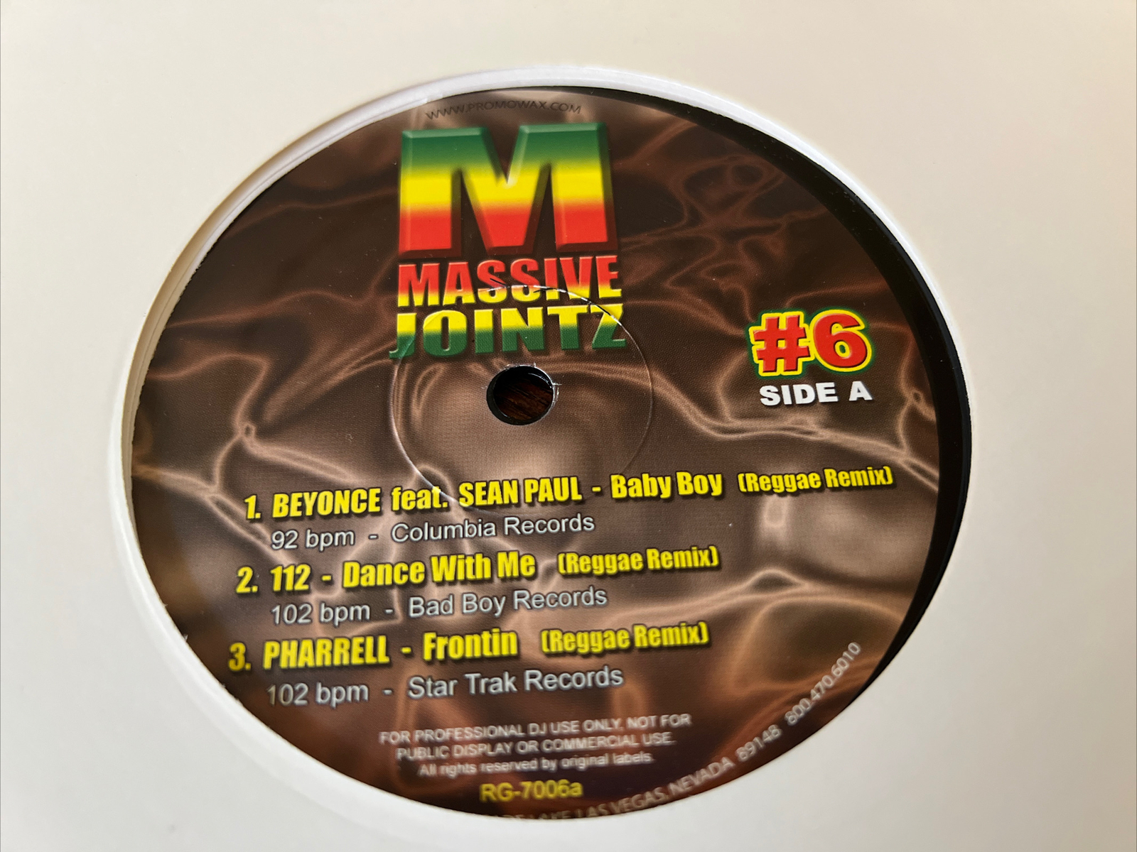 Various - M Massive Jointz #6 - 12” Vinyl Promo