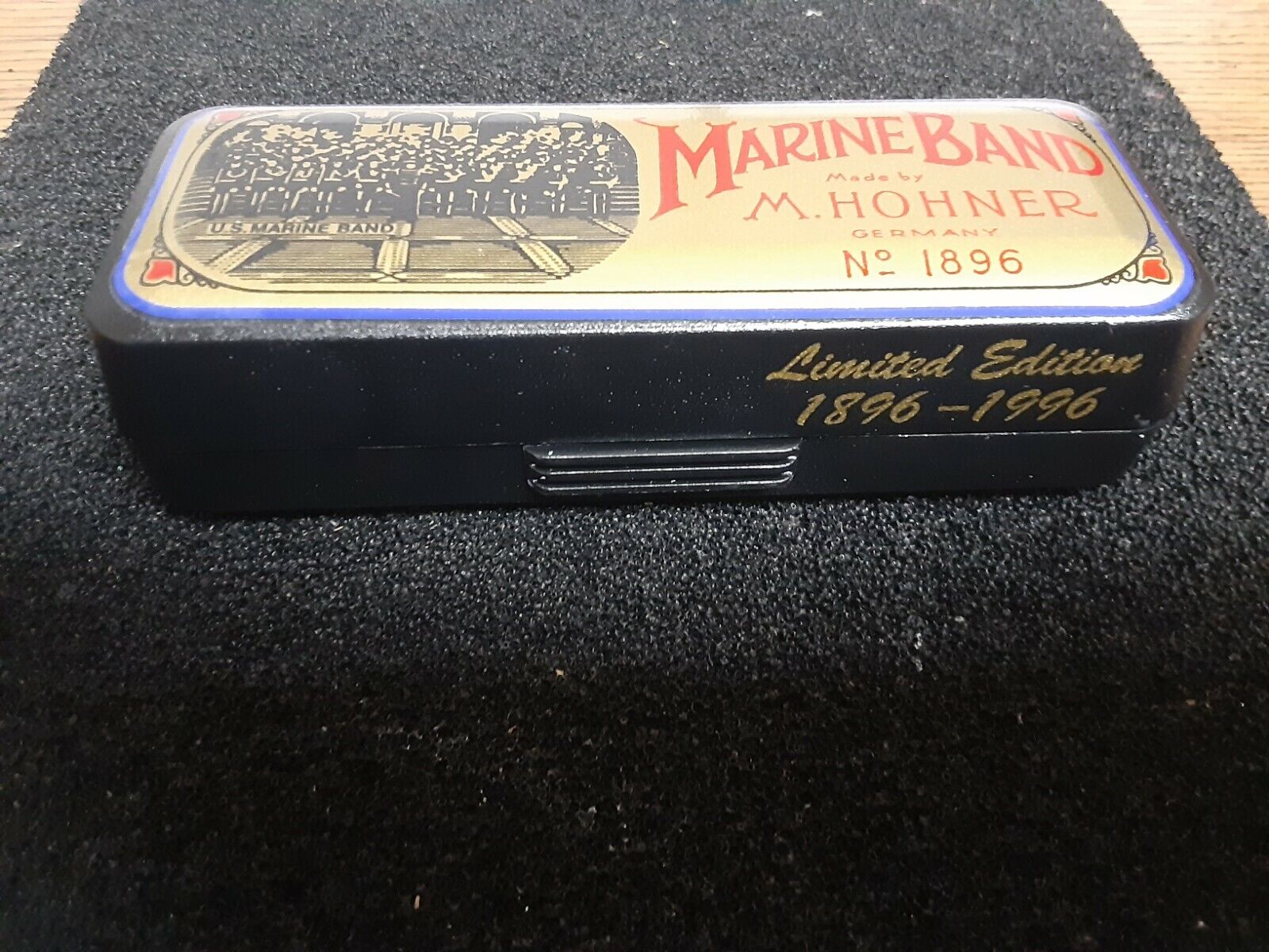 Rarely New Harmonica Marine Band 1896 - 1996 LIMITED EDITION Gold Plated Germany