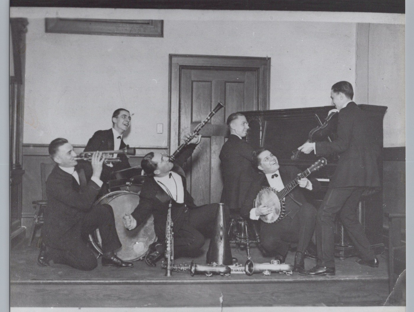 Allentown PA Roaring 20s Jazz Band Banjo Saxophone Violin 1920s - 1970s Photo