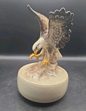 VINTAGE OTAGIRI PORCELAIN 1979 BORN FREE EAGLE MUSIC BOX - JAPAN picture
