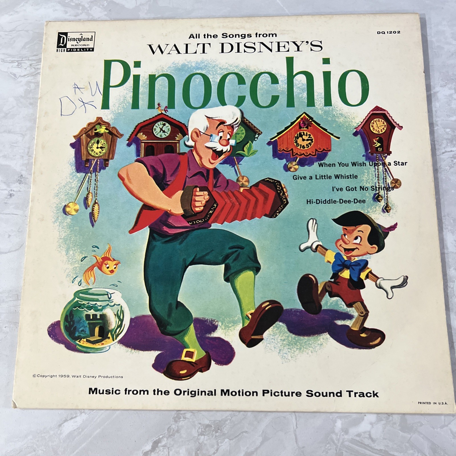 Disney’s PINOCCHIO Movie Soundtrack (1959) - 12