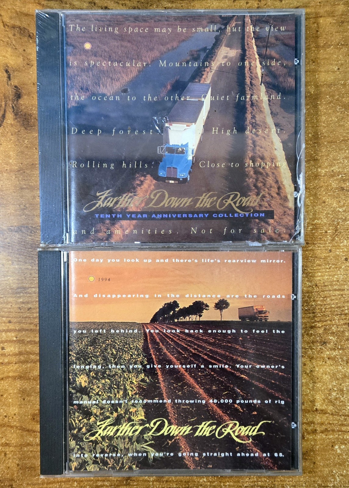 2 VTG 1990s FURTHER DOWN THE ROAD Classic Country Music Cd Lot, Preowned