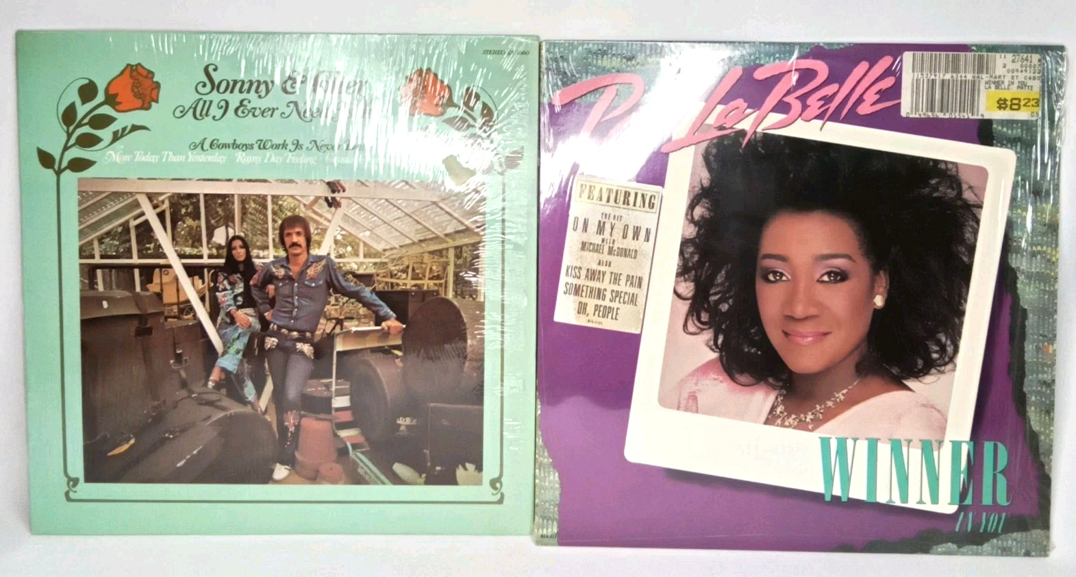Vintage Vinyl Record 2 LP Album Set Sonny & Cher And Patti LaBelle R&B Pop Music