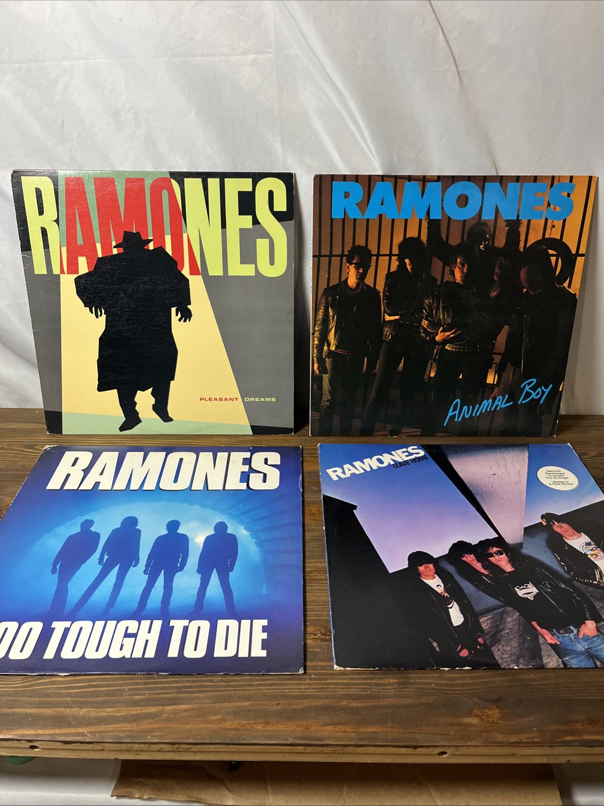 Vintage Ramones Vinyl LP Animal Boy, Pleasant Dreams, Leave Home, Lot Of 4