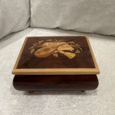 Vintage Reuge Wooden Music Box - Swiss Movement Made in Italy picture