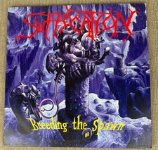 Suffocation Breeding the Spawn Blue Vinyl LP 2016 Listenable POSH333 VG+ picture