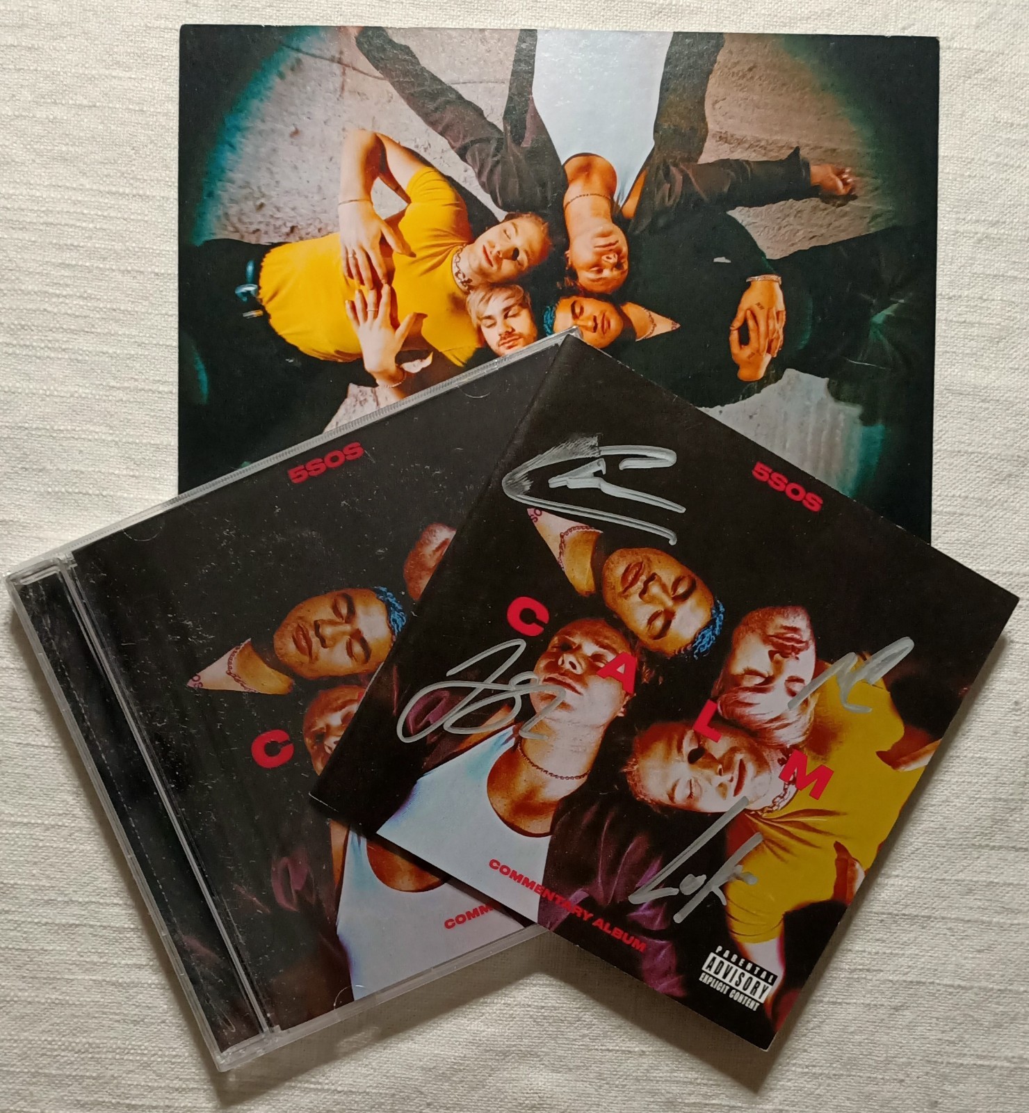 Autographed  5 Seconds Of Summer 5SOS CALM COMMENTARY ALBUM CD 2020 New + Poster