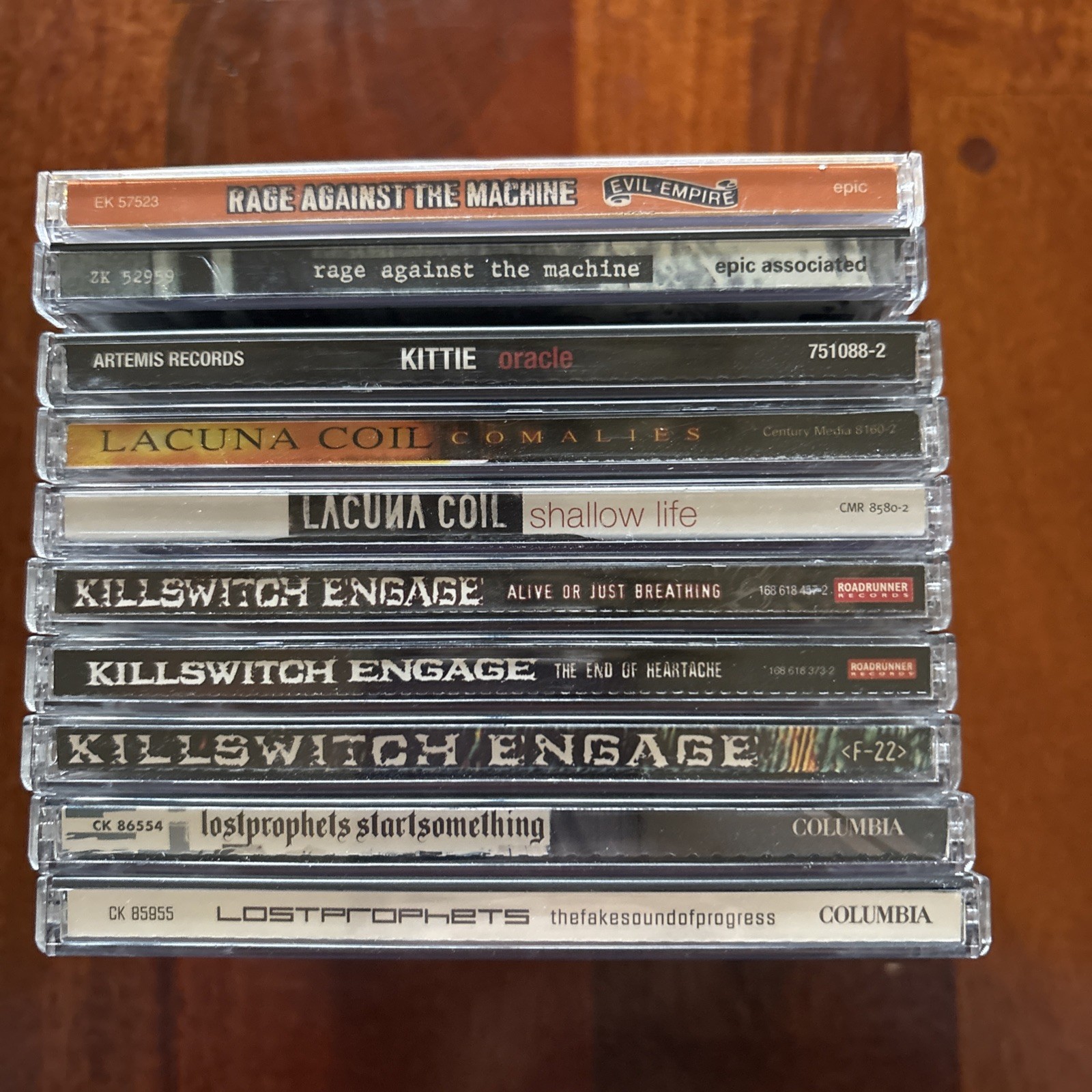 lot of 10 music cds Rage Against The Machine Killswitch Engage Lacuna Coil