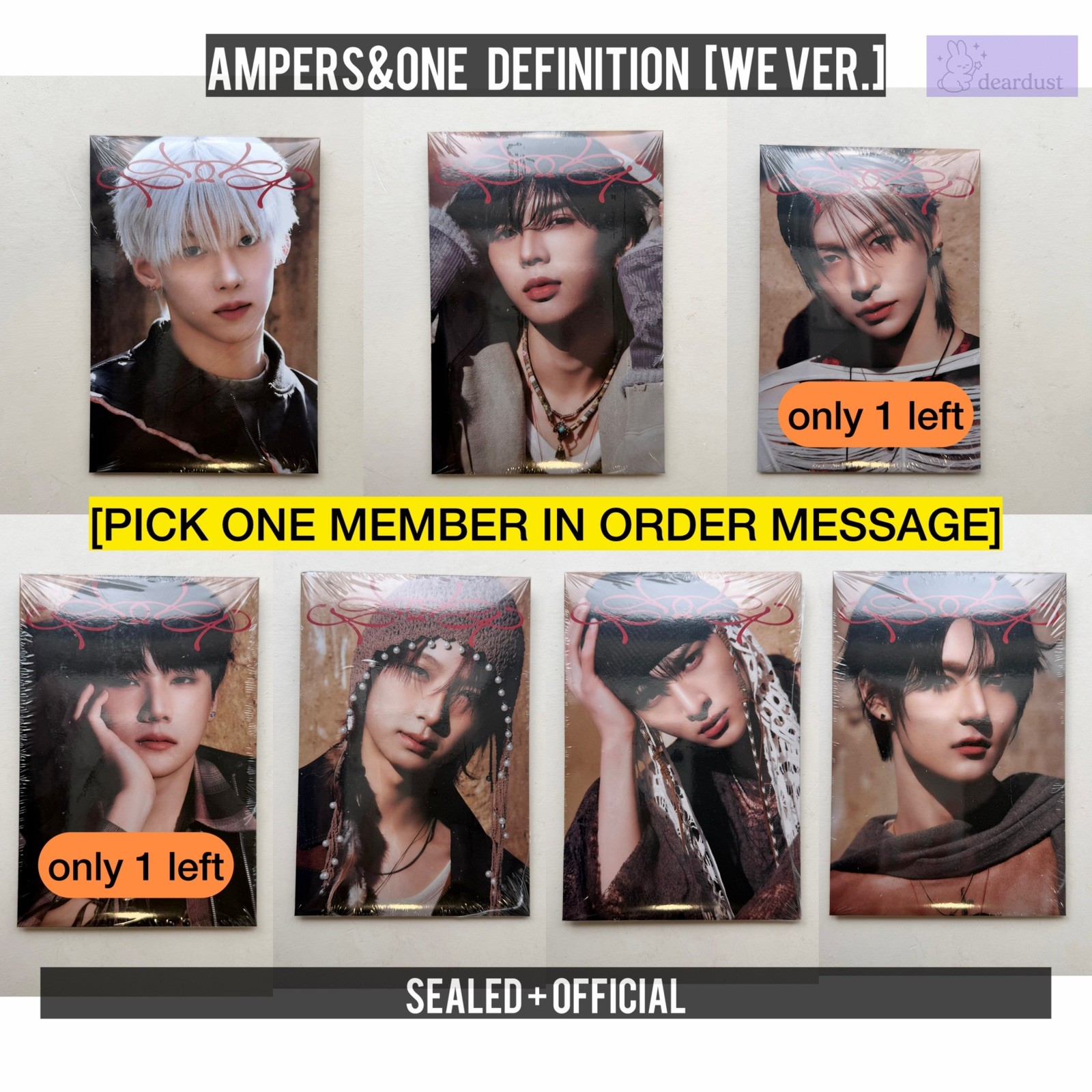 [PICK MEMBER] Ampers&one Definition We Ver. Album - Official Sealed