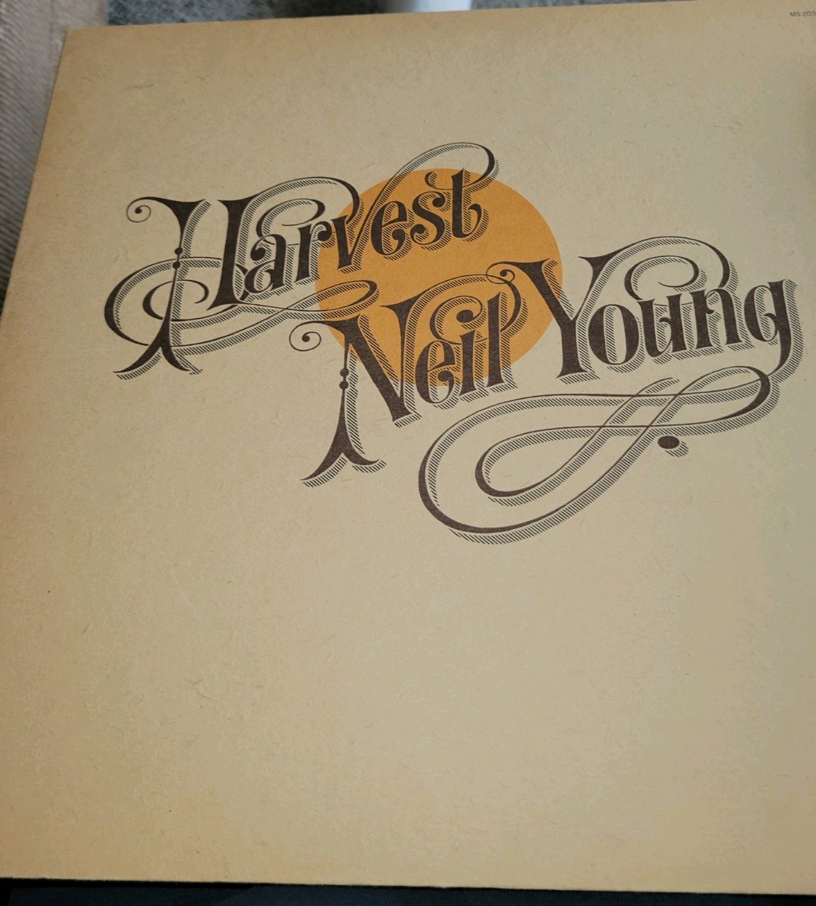 NEIL YOUNG Harvest 1972 LP Rough Cover Insert LH Poster 1st Press Vinyl VG++/EX