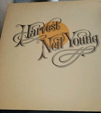 NEIL YOUNG Harvest 1972 LP Rough Cover Insert LH Poster 1st Press Vinyl VG++/EX picture