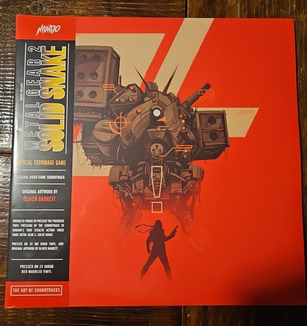 Vinyle Metal Gear Solid 2 SOLID SNAKE Original Video Game Soundtrack MONDO MOND-