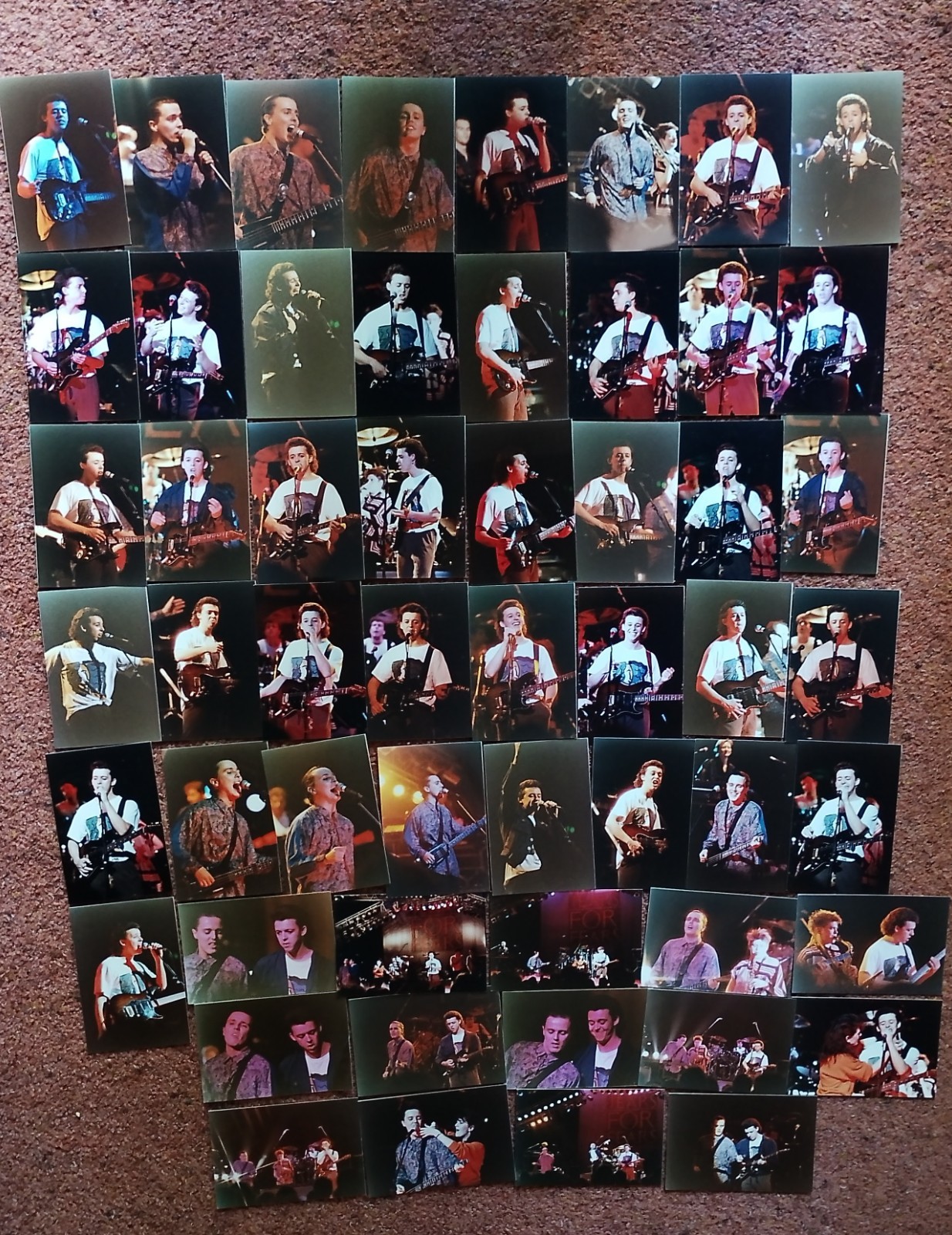 Tears For Fears vintage RARE UK live original photos from 1980s  - set of 55