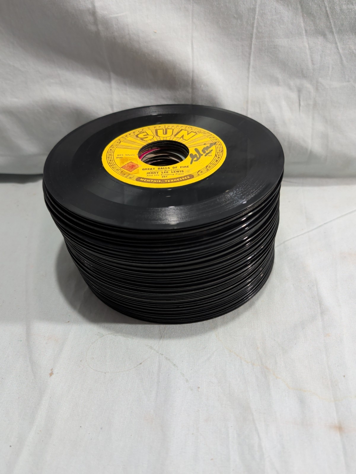 Vintage Lot 50 45's 1950's Doo Wop Pop Vinyl Records Lot B 